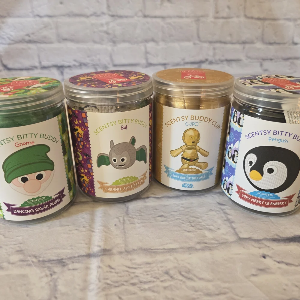 Scentsy Bitty Buddies C3P0 and Friends Plush Collection